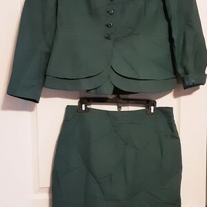 Jessica London Forest Green Skirt Set